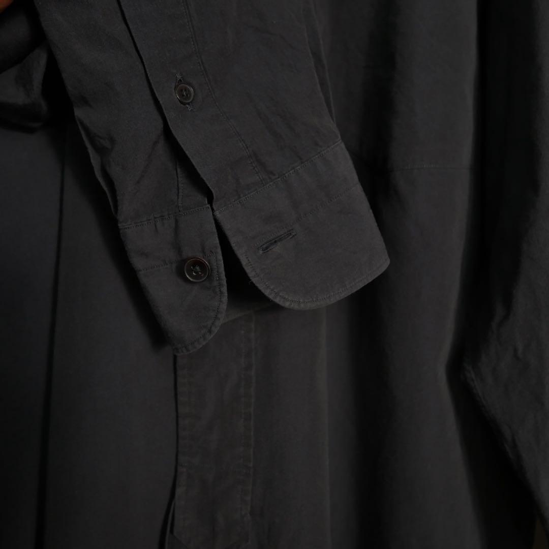 COMOLI 21SS バンドカラーシャツ NAVY 2の通販はau PAY マーケット