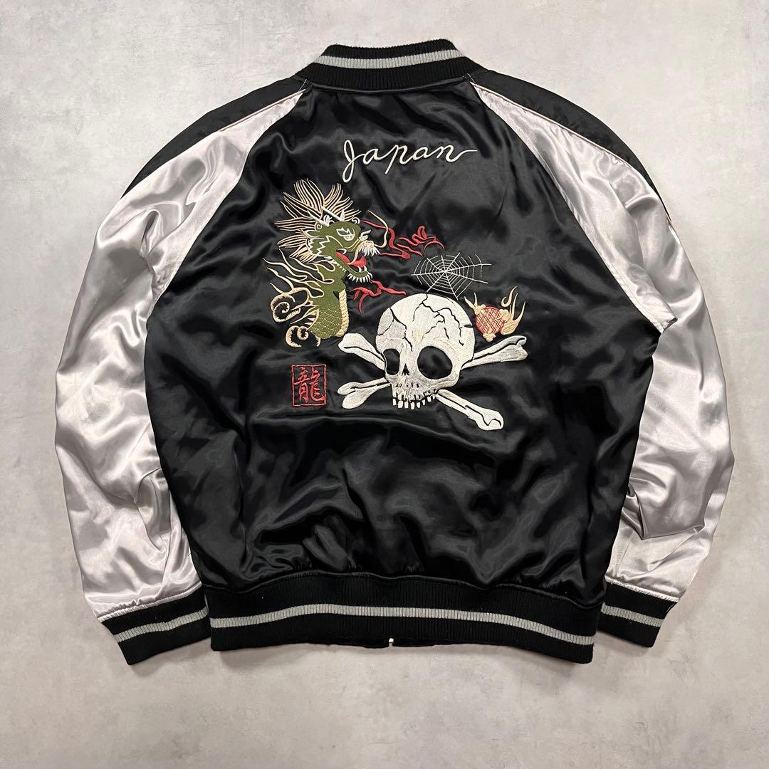 body wave スカジャン スカル ドラゴン ドクロ 龍 刺繍 ヴィンテージ