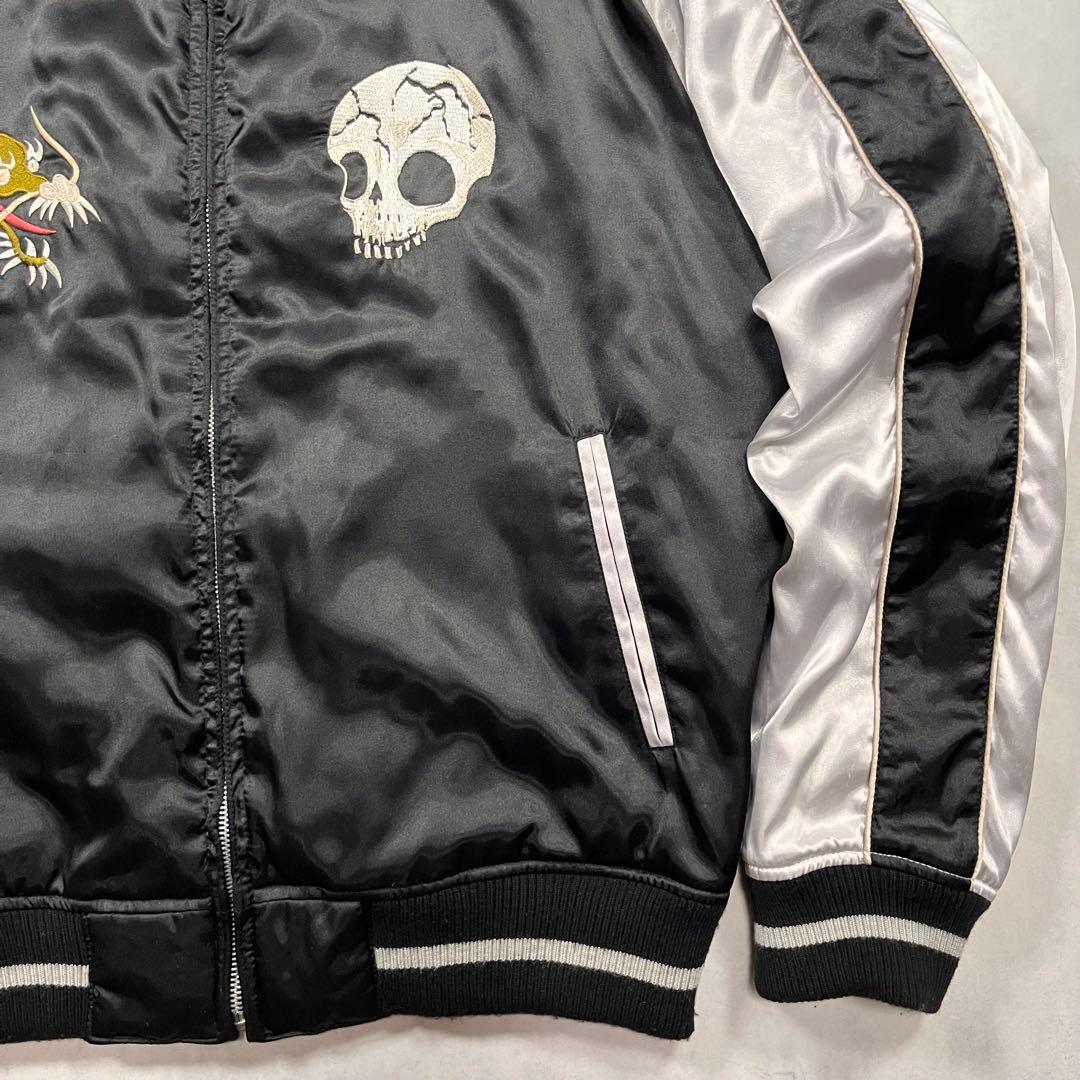 body wave スカジャン スカル ドラゴン ドクロ 龍 刺繍 ヴィンテージ