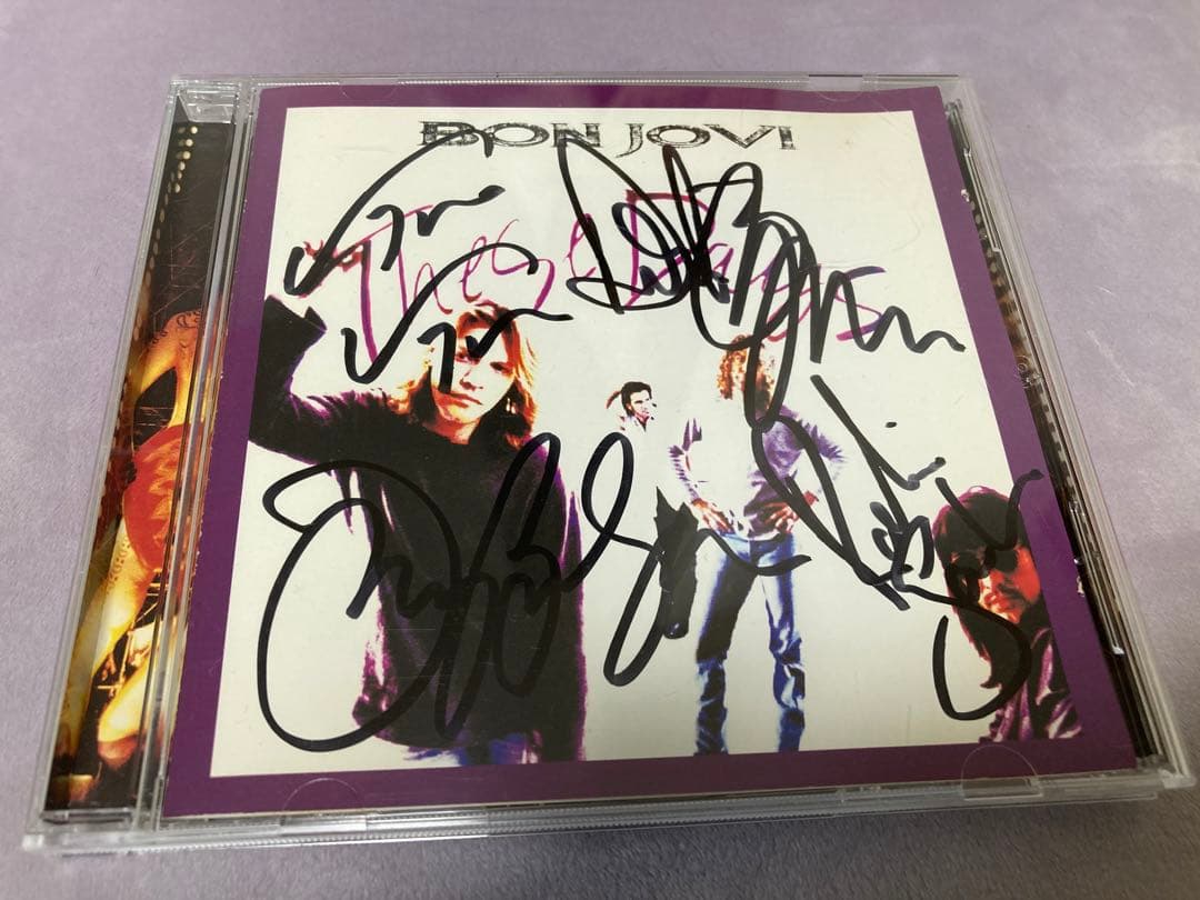 レア bon jovi 直筆 サイン CD ボンジョビ ボンジョヴィ - メルカリ