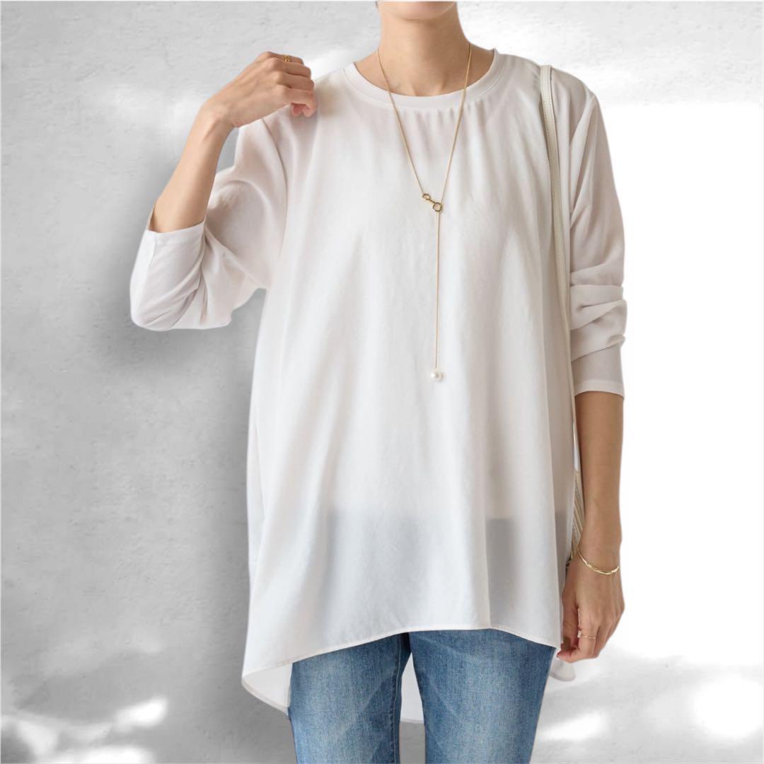 【専用】beardsley後ろドレープTブラウス　0サイズ