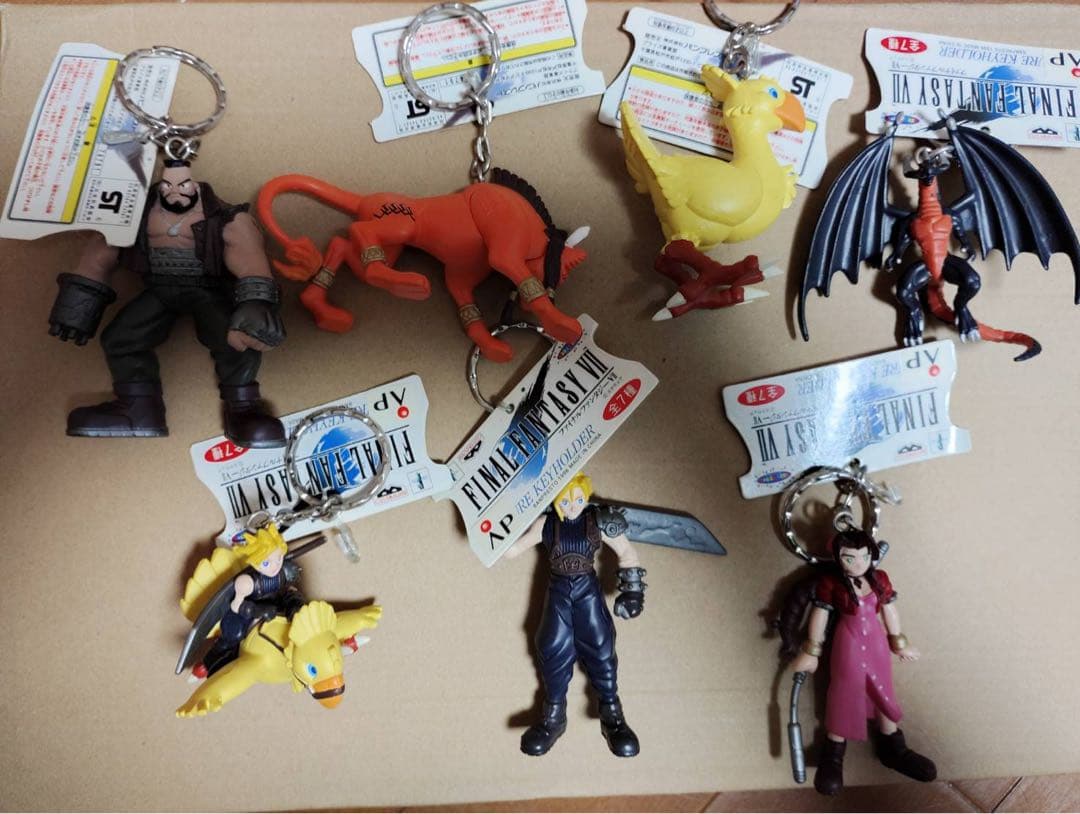 ファイナルファンタジー7 フィギュアキーホルダー 7種セット バンプレスト FF7 ファイナルファンタジー7 フィギュア キーホルダー