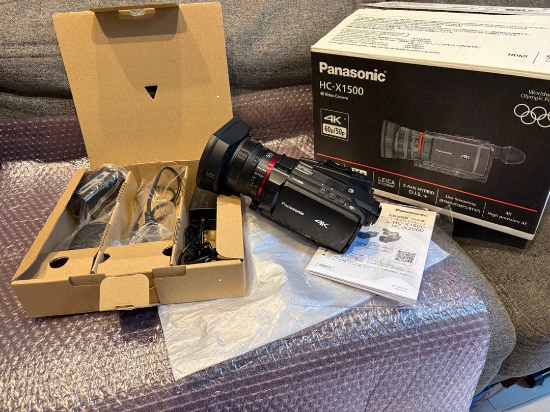 新品級★パナソニック HC-X1500 4K業務用ビデオカメラ 付属品 元箱 パナソニック、10bit 4K/60p内部記録対応のビデオカメラ2モデルを3月19