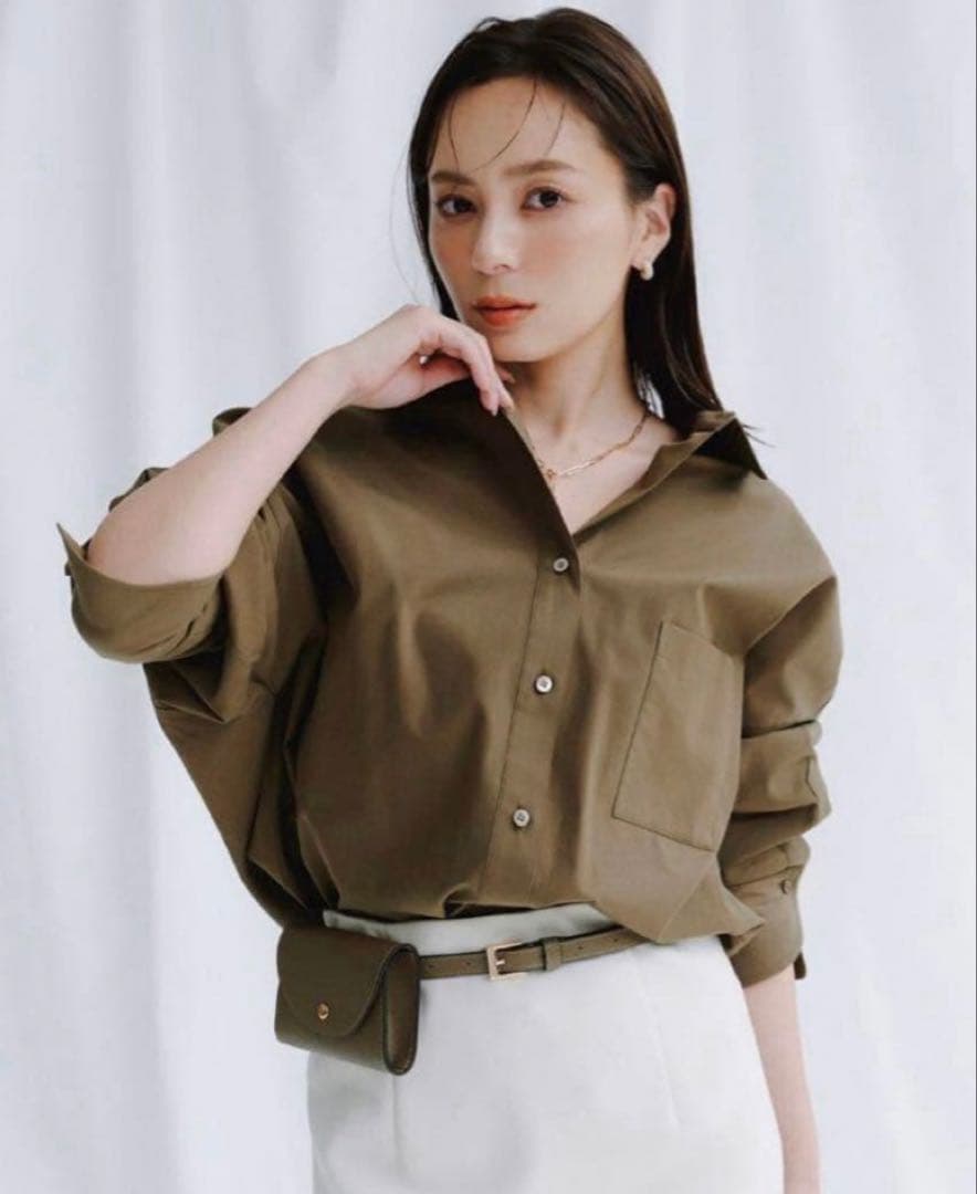 アニュアンス スタンダードシャツ カーキ 2025AW - メルカリ