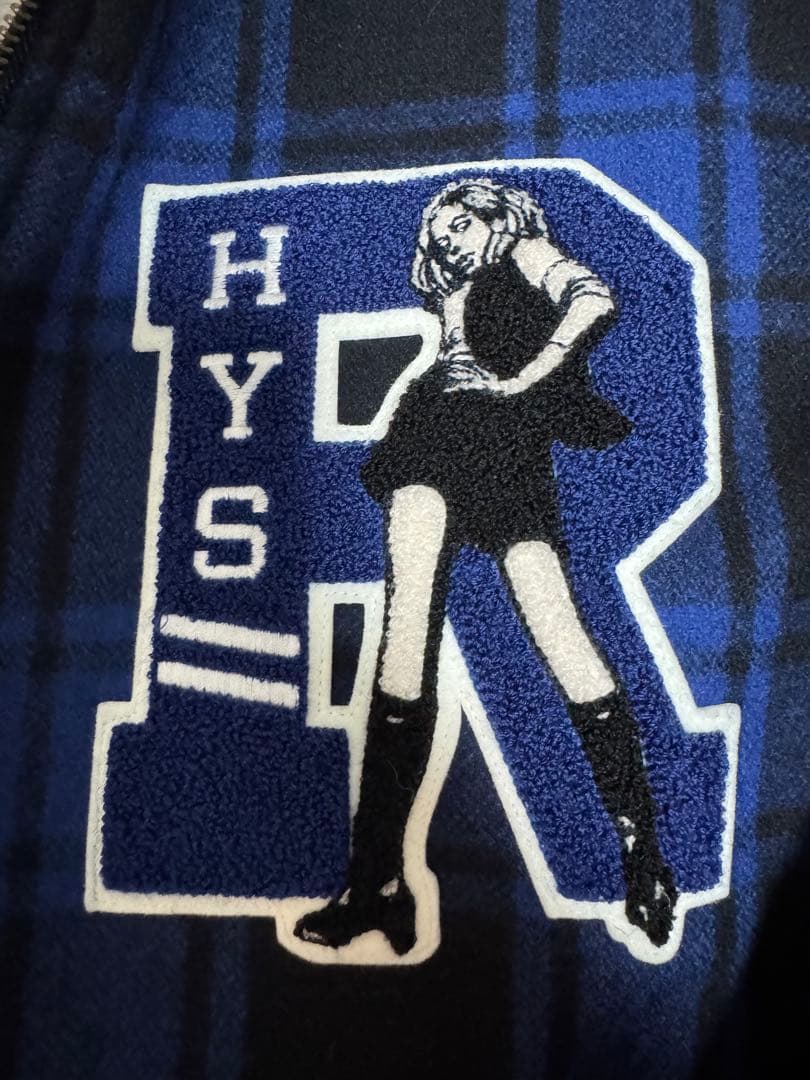 Hysteric Glamour 青黒チェック Lサイズジャケット - メルカリ