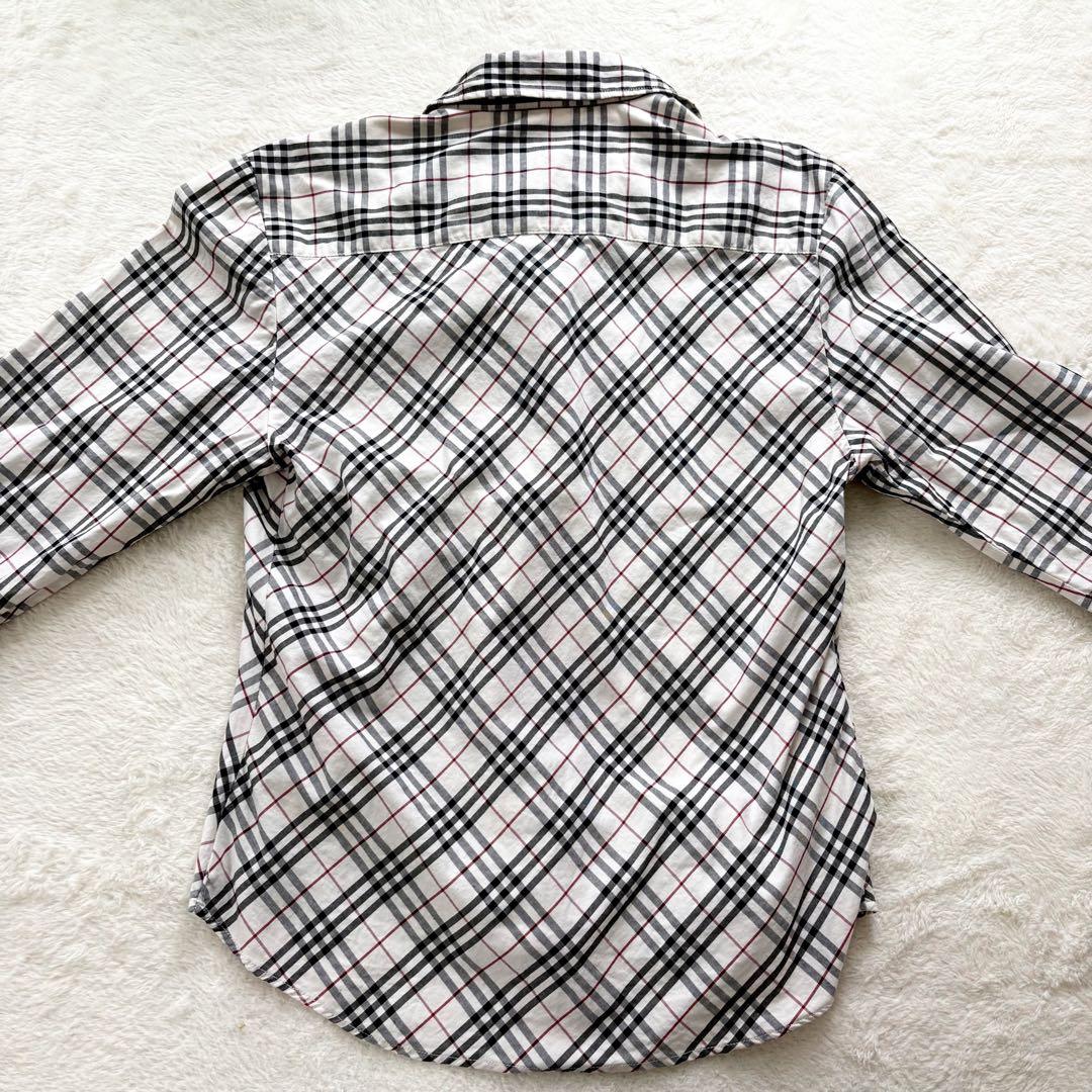 バーバリーロンドン ノバチェック 長袖シャツ ホースマーク L ベージュ