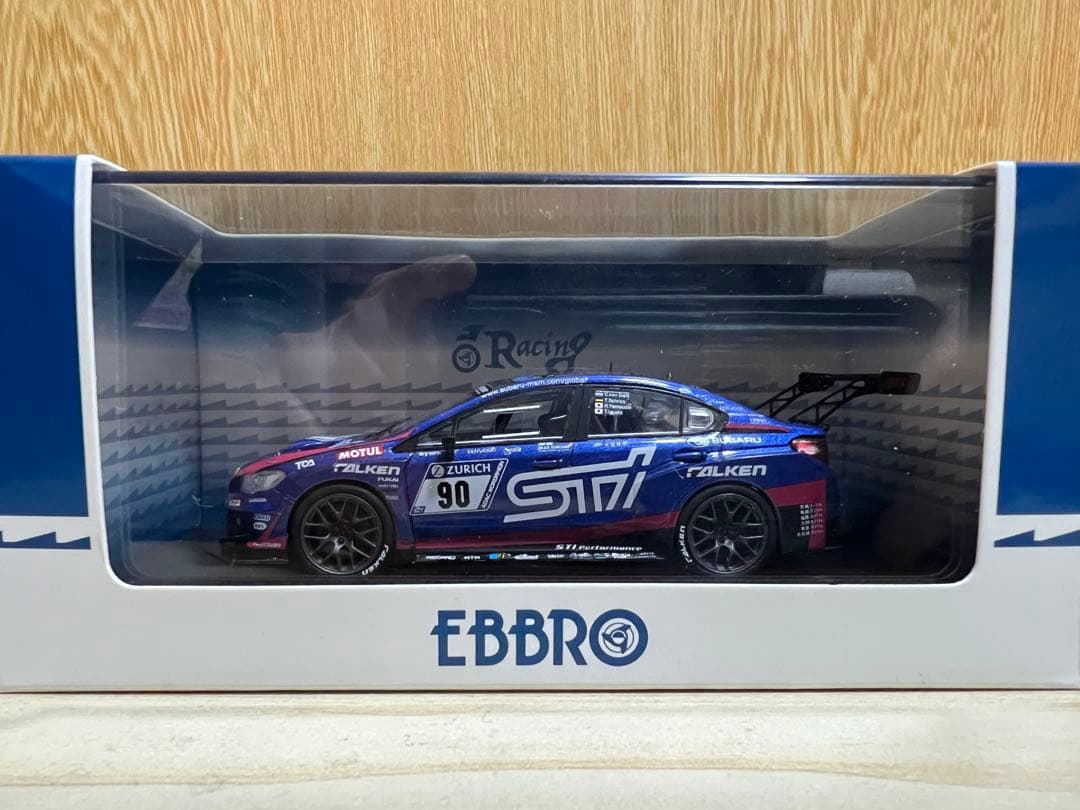 ミニカー EBBRO SUBARU WRX STI nurburging 1/43