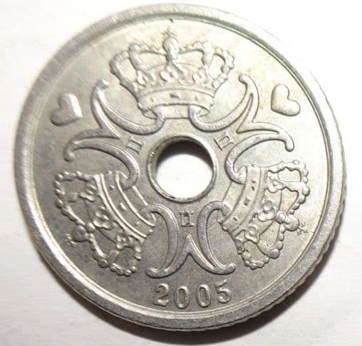 専用】デンマーク硬貨 【1クローネ1枚(2005年)】約20mm - メルカリ
