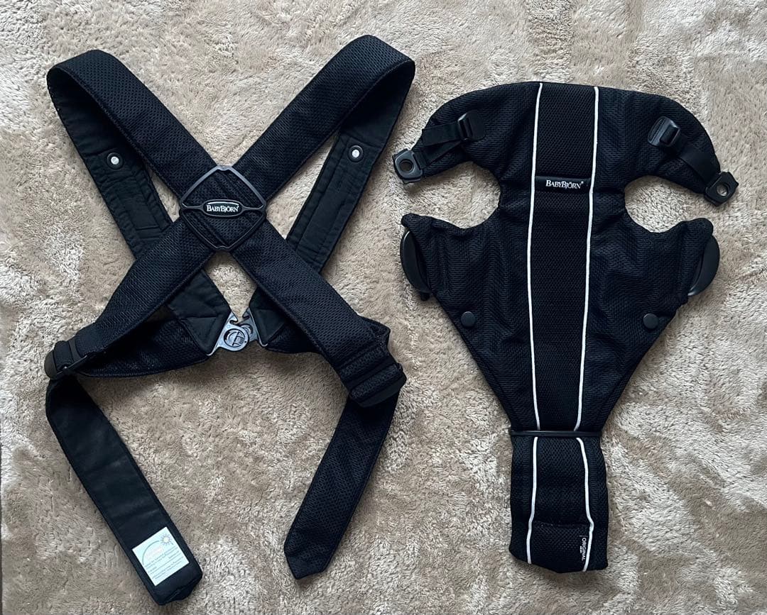 BABYBJÖRN 抱っこ紐 ブラック メッシュ - メルカリ