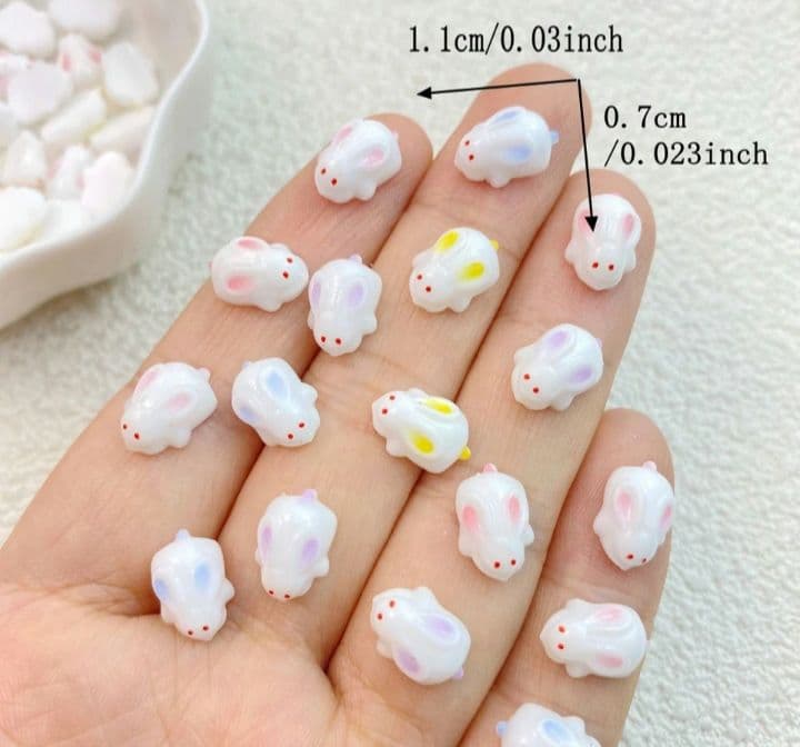 商品説明必読!!和ネイル❤︎うさぎネイルパーツ❤︎