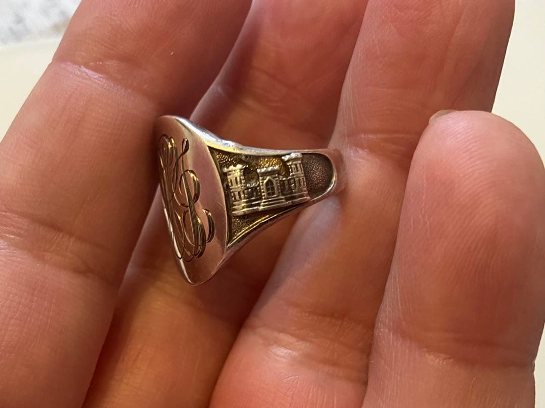 米軍 ヴィンテージリング シルバーリング ミリタリーリング シグネット