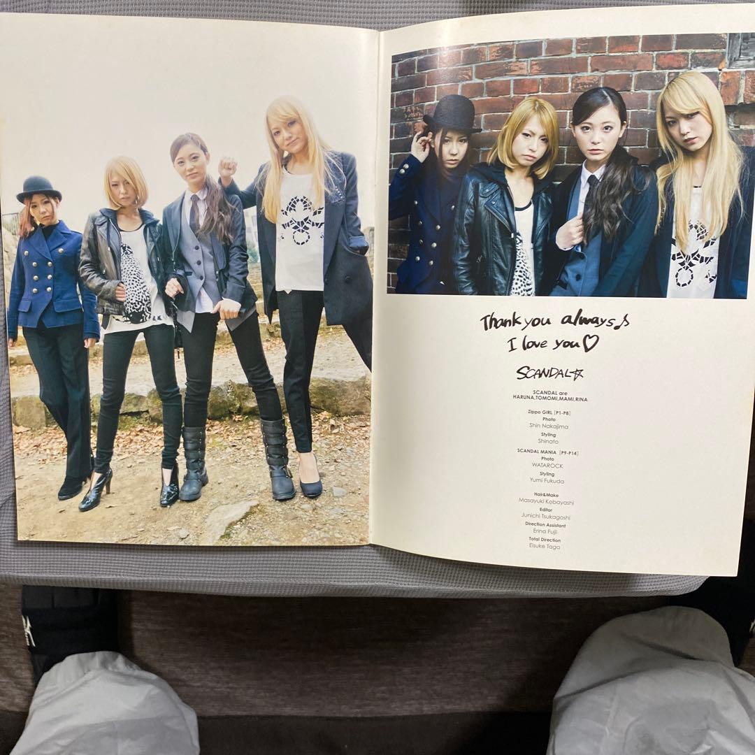 SCANDAL ZIPPO 受注生産限定品 【新品】と￼付録の写真集￼ちらし