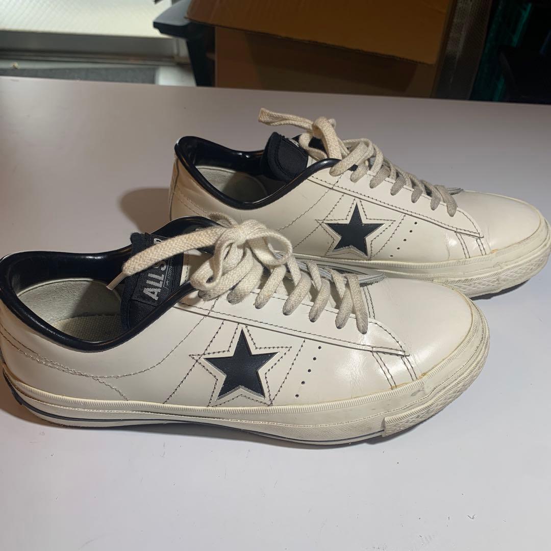 コンバース　ワンスター　本革　日本製　25cm ONE STAR コンバース ワンスター レザー スニーカー メンズ レディース