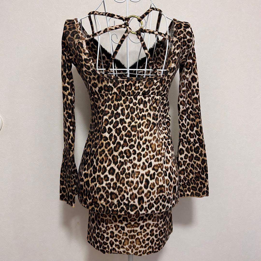 ヒョウ柄 平成 ギャル レオパード ファー y2k グランジ 姫ギャル egg