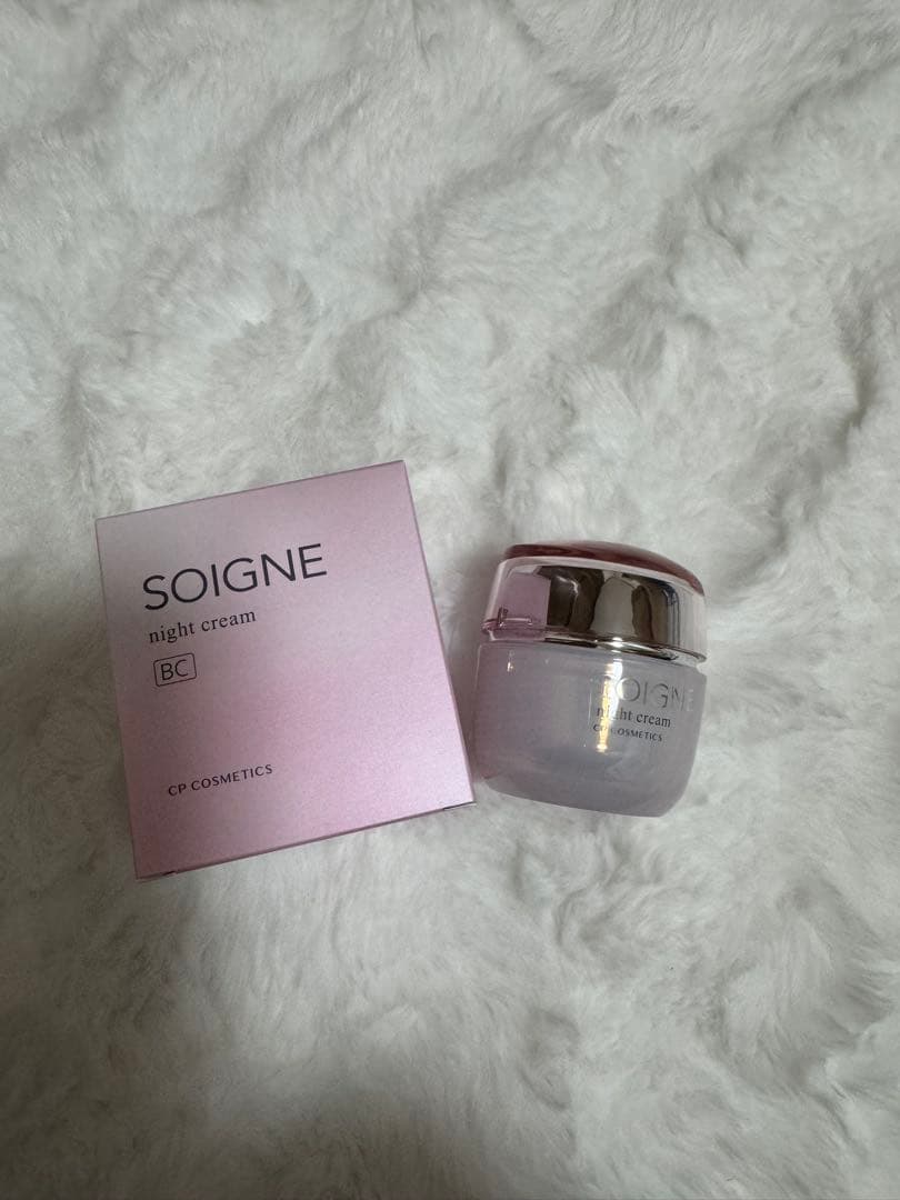 ソワーニュ SOIGNE ナイトクリーム 試してみた】ソワーニュ ナイト クロノバランス クリーム R／Mの効果
