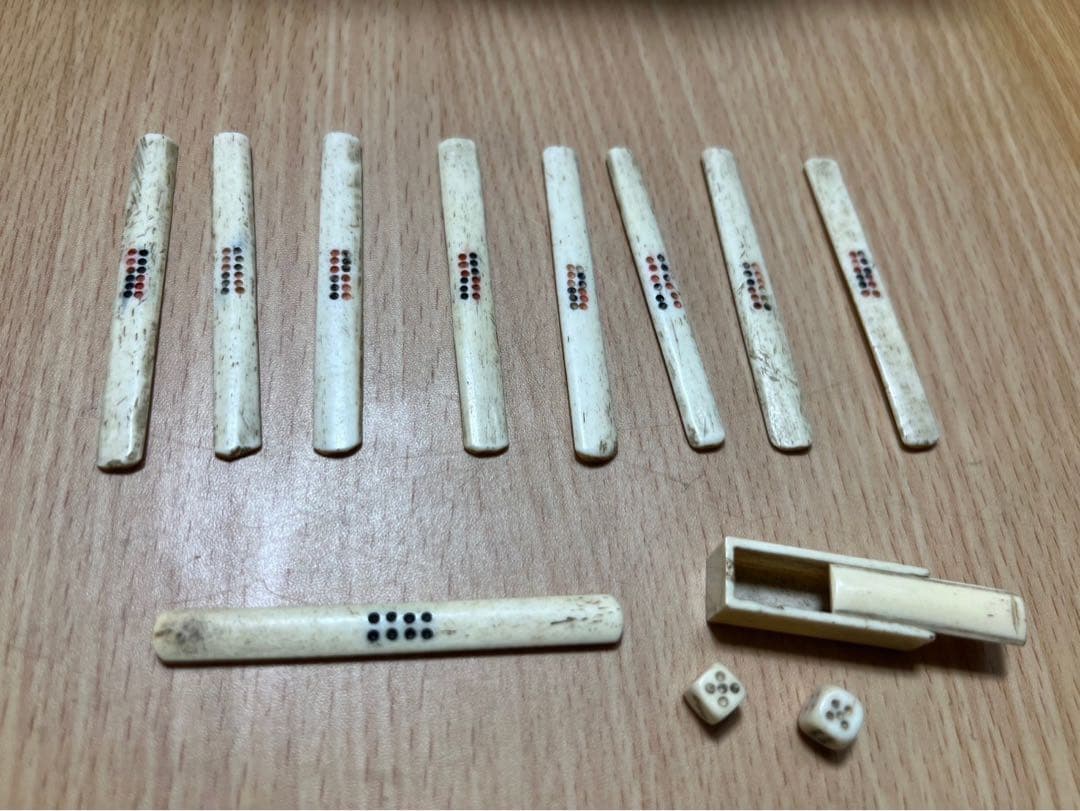 麻雀牌 背竹牌 天然素材 木箱 - メルカリ