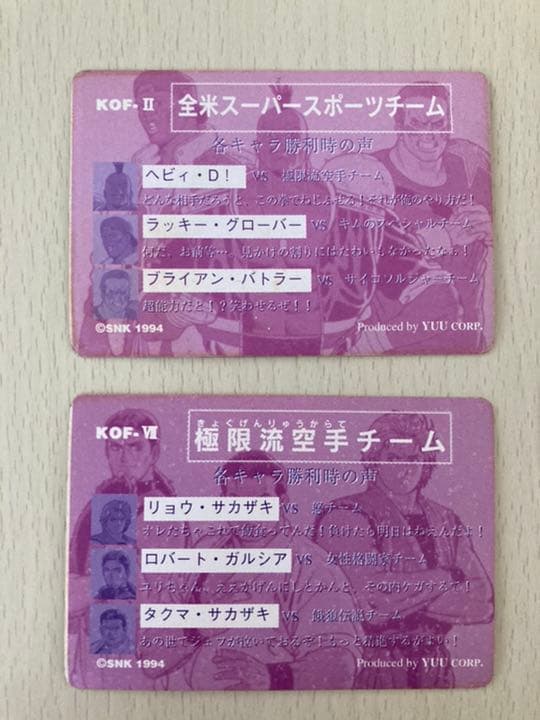 真サムライスピリッツ キングオブファイターズ カード プリズム キラ