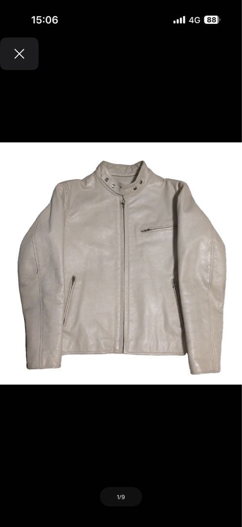 ホーンワークス　アイボリーシングルライダースジャケット 楽天市場】Horn Works 本革 シングルライダースジャケット メンズ