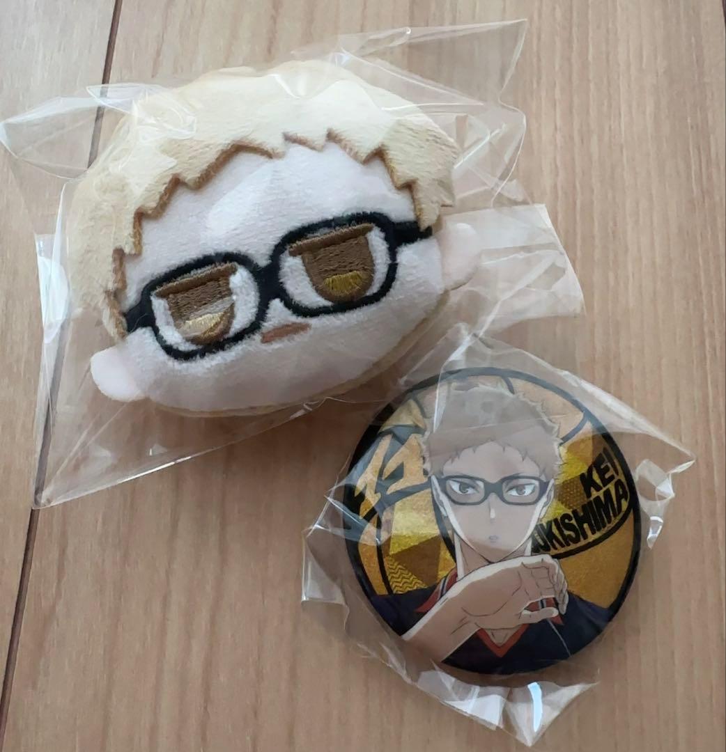 ハイキュー 月島蛍 ぬいぐるみバッジ缶バッジまとめ売り - メルカリ