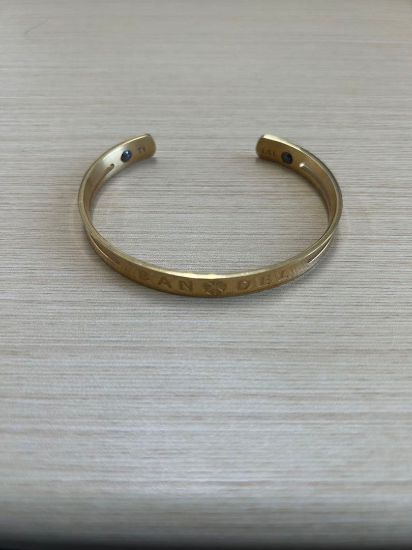 BANDEL 金色ブレスレット 'CAN DO' サイズL/LL