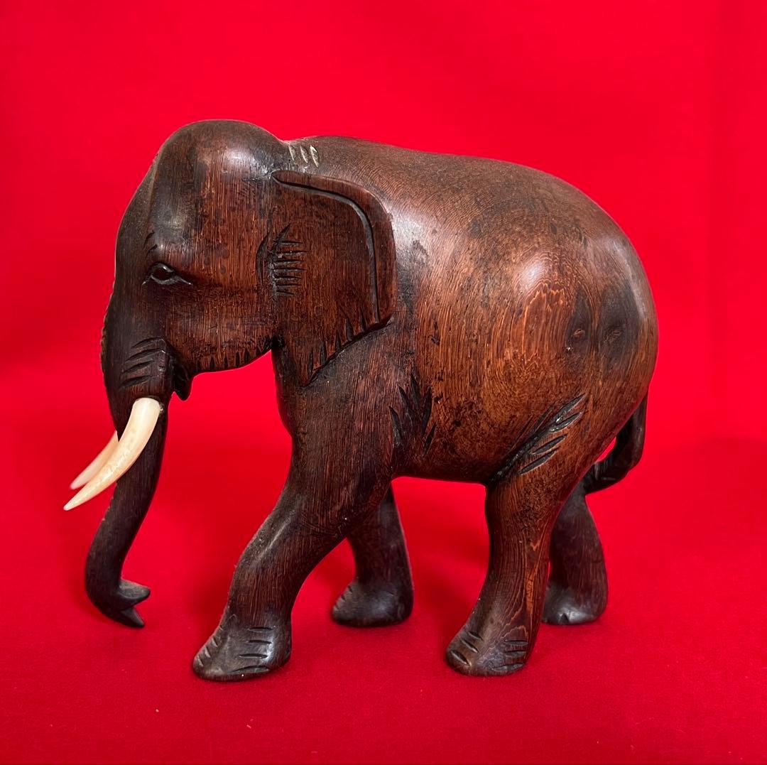 象 唐木 紅木 木彫リオブジェ　コレクション
