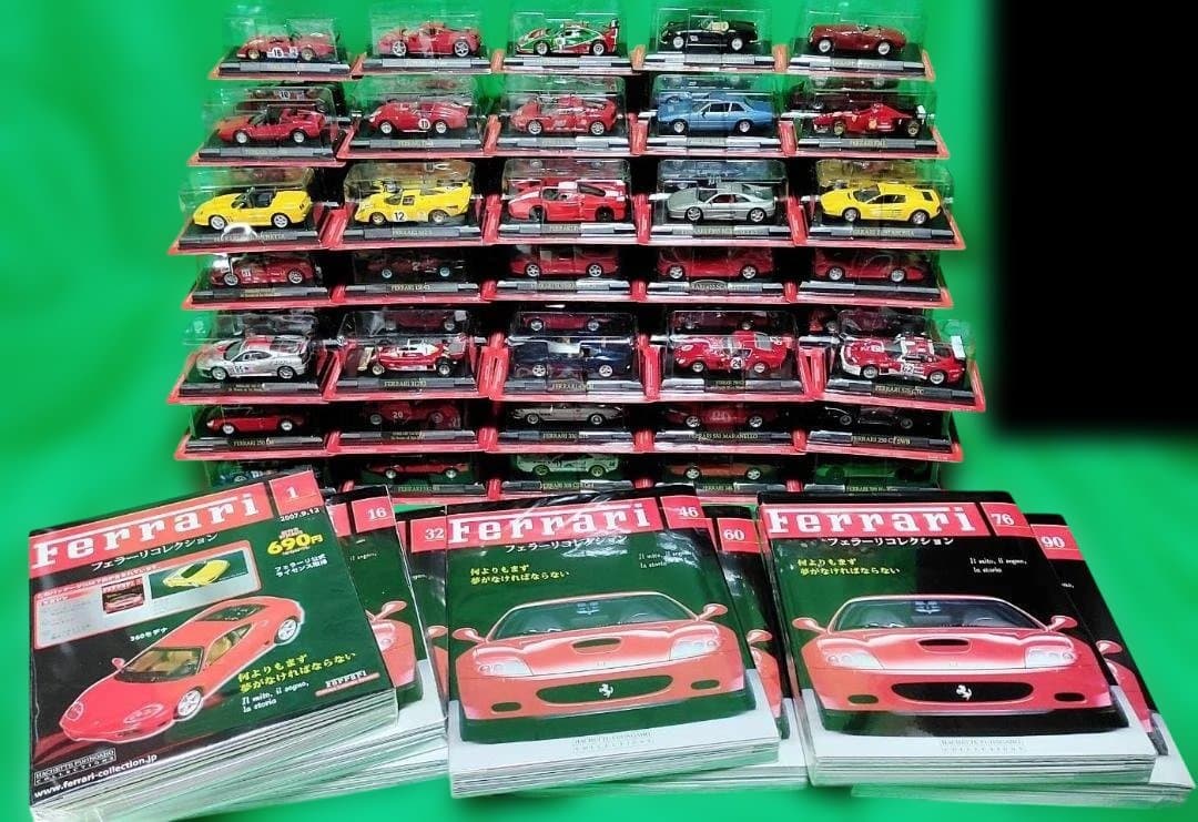 フェラーリコレクション1/43スケールのダイキャスト製ミニカー