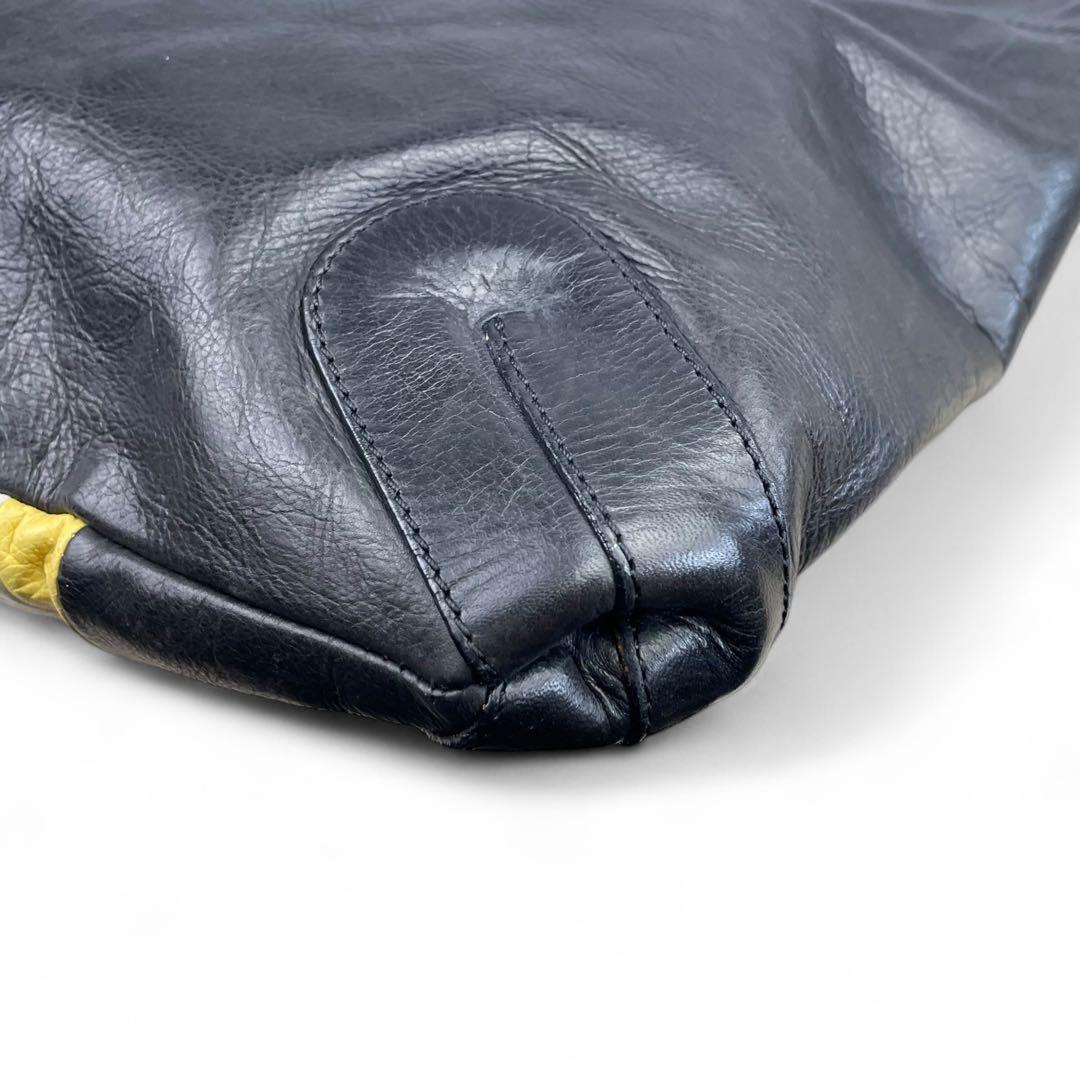 BALLY ショルダーバッグ メッセンジャーバッグ ストライプ レザー