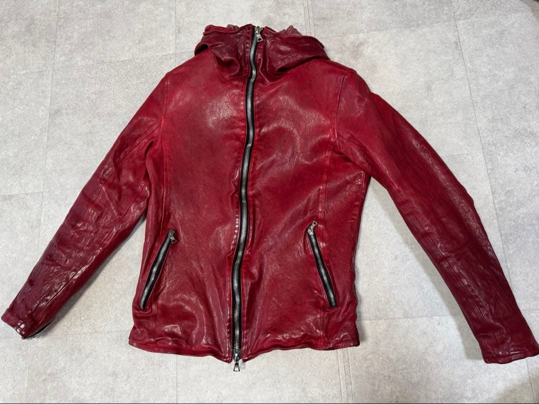 バックラッシュ ジャパンホース製品染 フード レザージャケット L ISAMU KATAYAMA BACKLASH】ジャパンホース製品染めフードパーカー