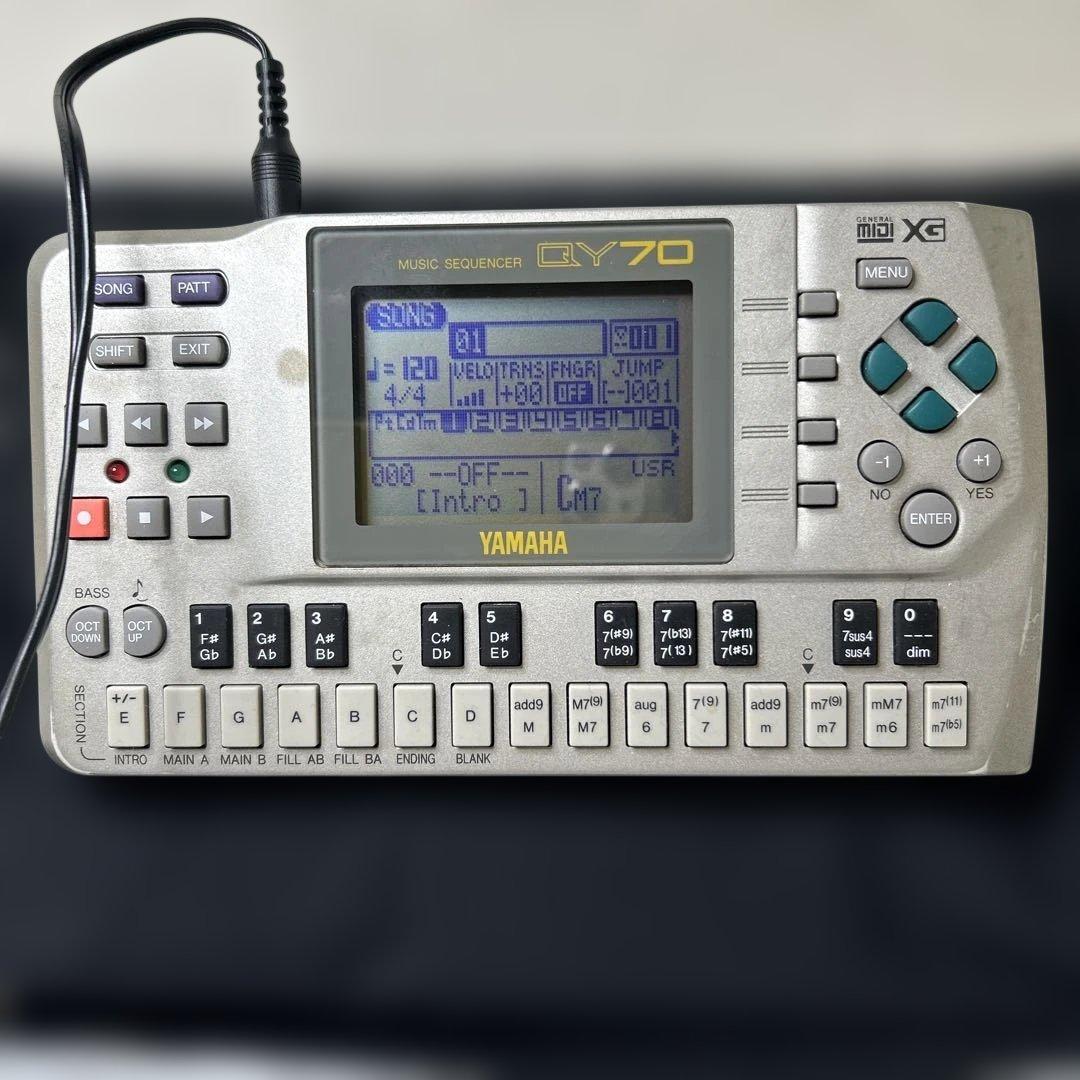 YAMAHA QY70 シーケンサー 動作確認済み 専用アダプター付き - メルカリ