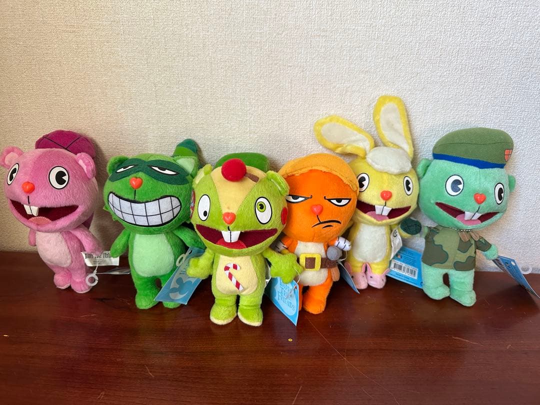 ハッピーツリーフレンズ ぬいぐるみ 6体セット ハッピーツリーフレンズ キーチェーン ハンドメイド ぬいぐるみ - Etsy