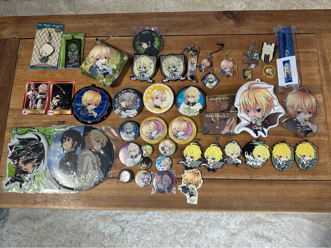 終わりのセラフ　百夜ミカエラ　セット TVアニメ「終わりのセラフ」 描き下ろしBIGアクリルスタンド (2)百夜