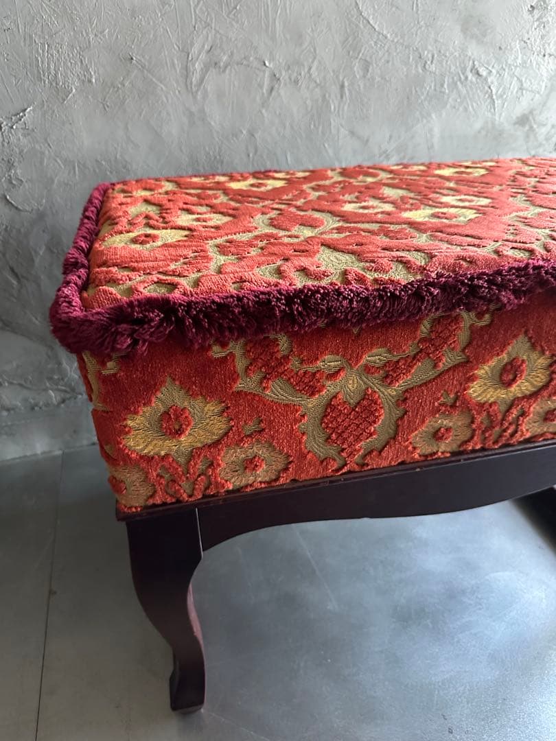 お値下げ‼️ヴィンテージ スツール ベンチ 金華織のような