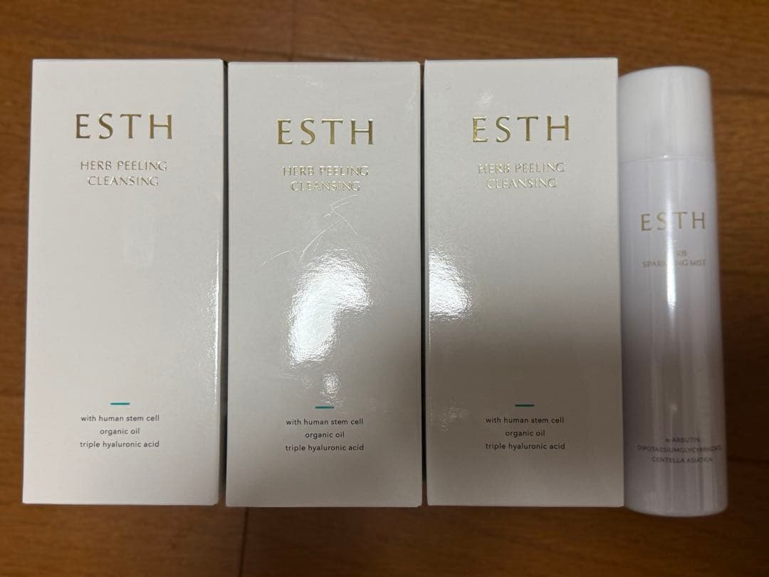 【新品未使用】ESTHハーブピーリングクレンジング3本+スパーリングミストセット