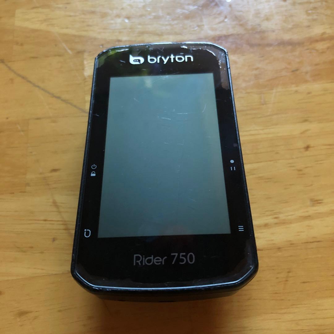 bryton rider 750 本体　動作確認済み　純正マウント付き
