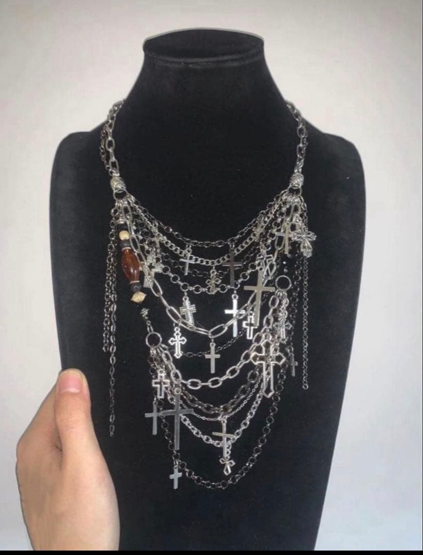 ハンドメイドネックレス gunda 14th addiction kmrii ネックレス14th addiction kmrii y2k gunda リメイク - メルカリ