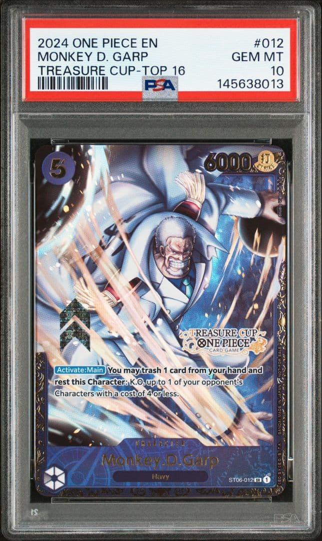 PSA10】モンキー・D・ガープ 英語版 トレジャーカップ - メルカリ