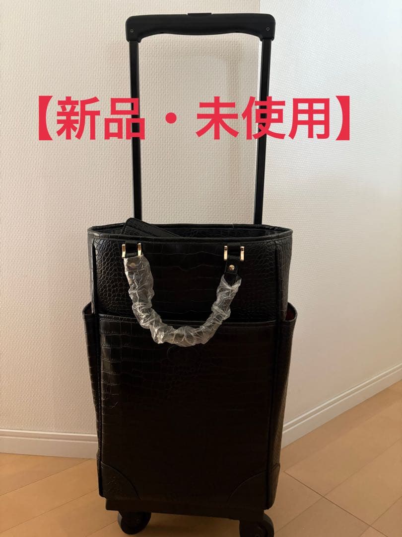 【最終価格・値引不可】スワニー⭐︎トートキャリー クロコダイル型押し『Ｌ』 黒