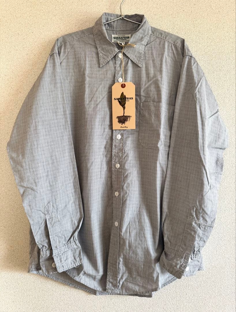 ◆美品◆SASSAFRAS / Wheel Barrow Shirt オックス