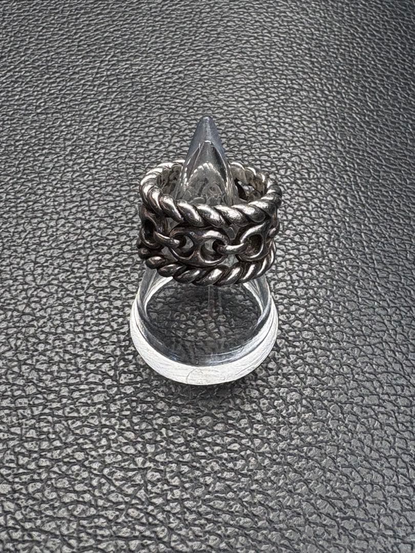 アクセサリー OLD GUCCI Marina Chain Ring Silver 925 GUCCI（グッチ） 【美品】グッチ ダブルGマリーナチェーンリング
