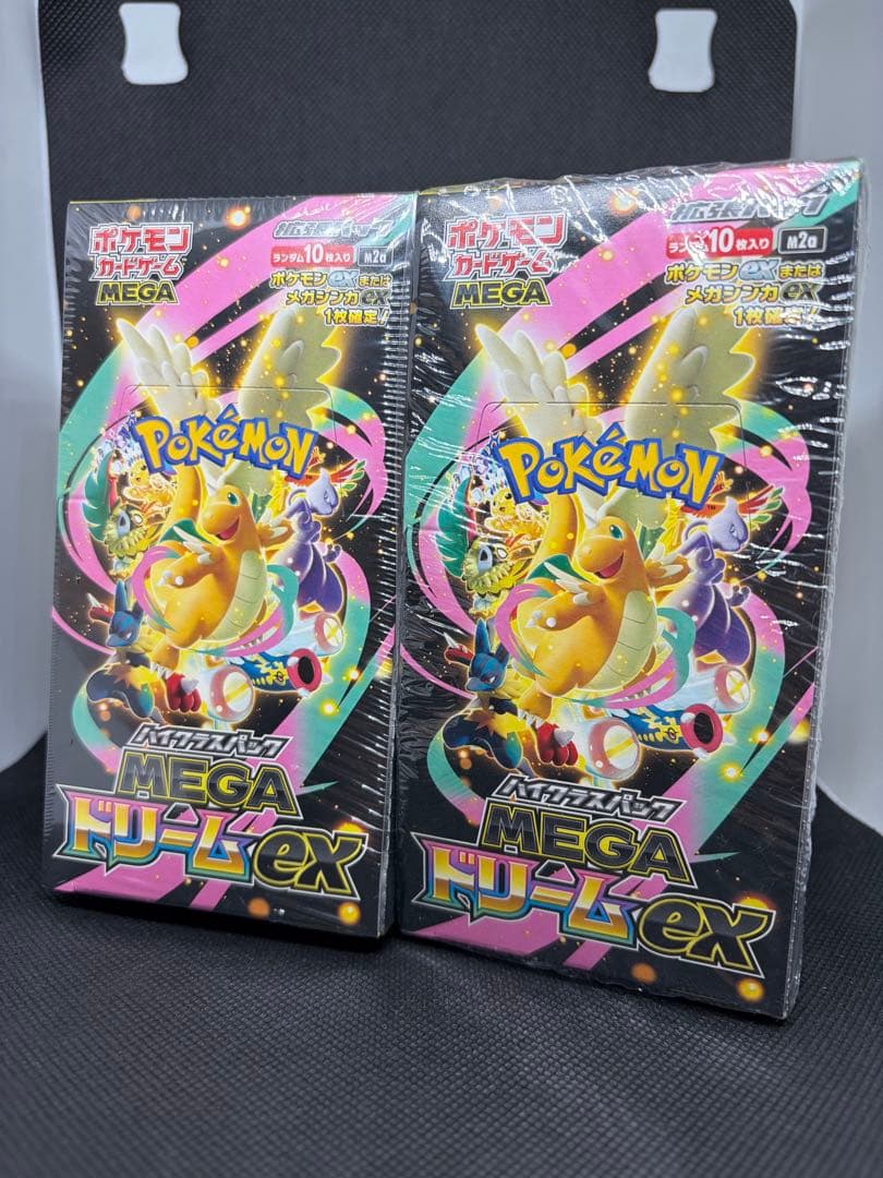 MEGAドリームex 【新品未使用/シュリンク付き】2BOX ポケモンカードゲーム 【シュリンク付き】ポケモンカードゲーム MEGA