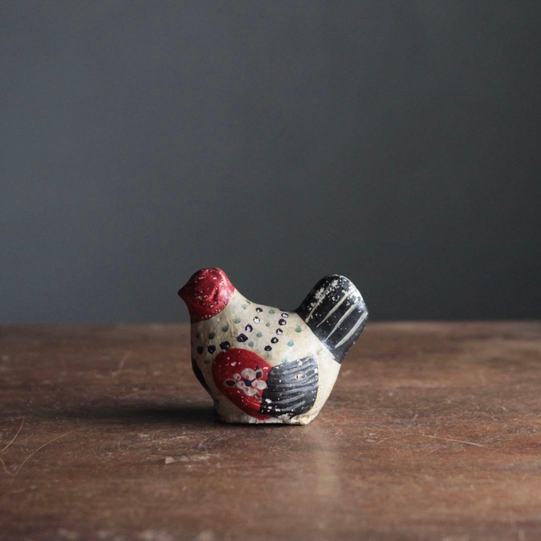 古い 土人形 鶏 ニワトリ 郷土人形 古道具 アンティーク