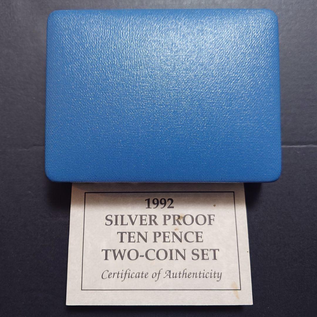 1992年 イギリス銀貨 シルバープルーフ10ペンス新型発行記念銀貨 SV925