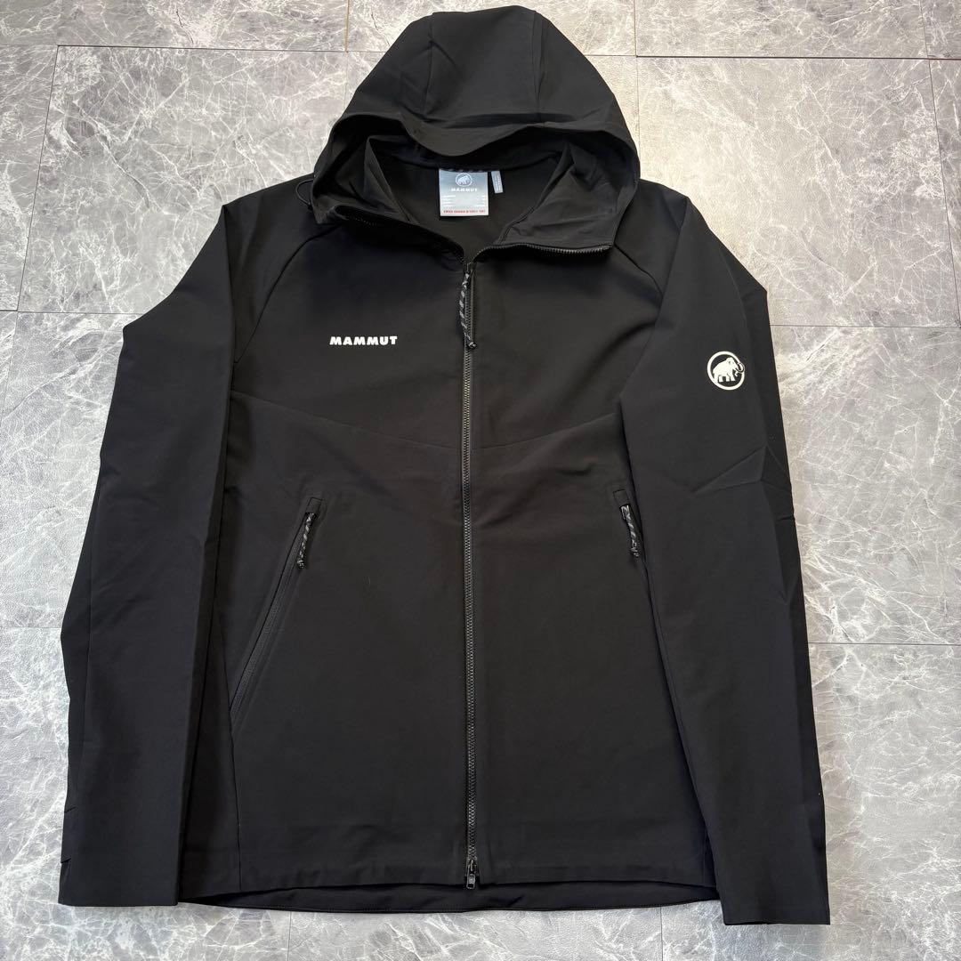 極美品　マムート　マクン2.0 フーデッドジャケット　マウンテンパーカー　L 黒