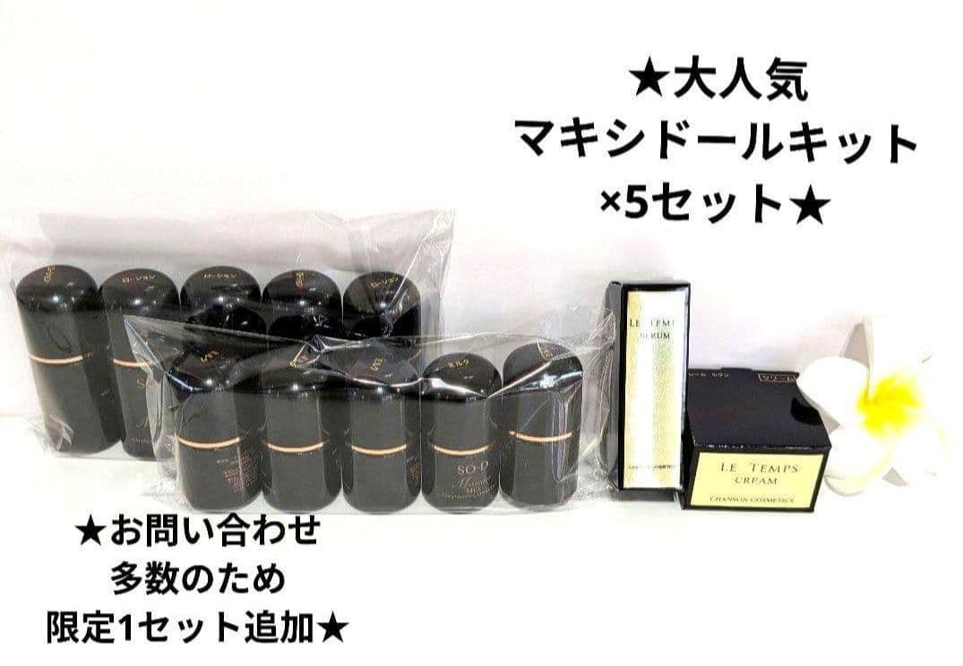 マキシドールミニキット×5《新品箱なし》ルタンミニ付き・シャンソン化粧品