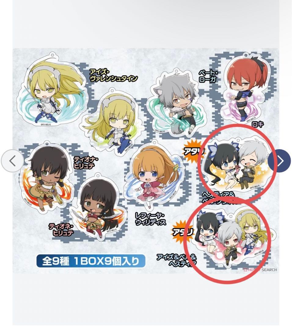 ダンまち　アクリルキーホルダー