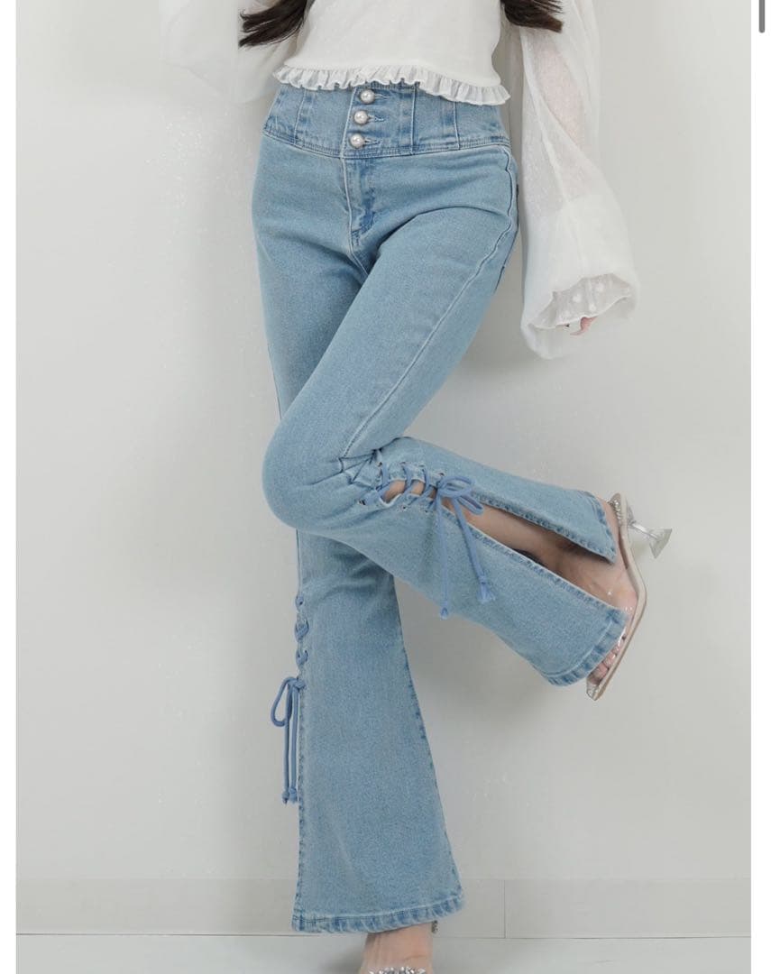 Lumignon ルミニョン デニムパンツ ブルー Sサイズ 春 5ポケットデニムパンツ | ジョンブル公式通販/JOHNBULL ONLINE STORE