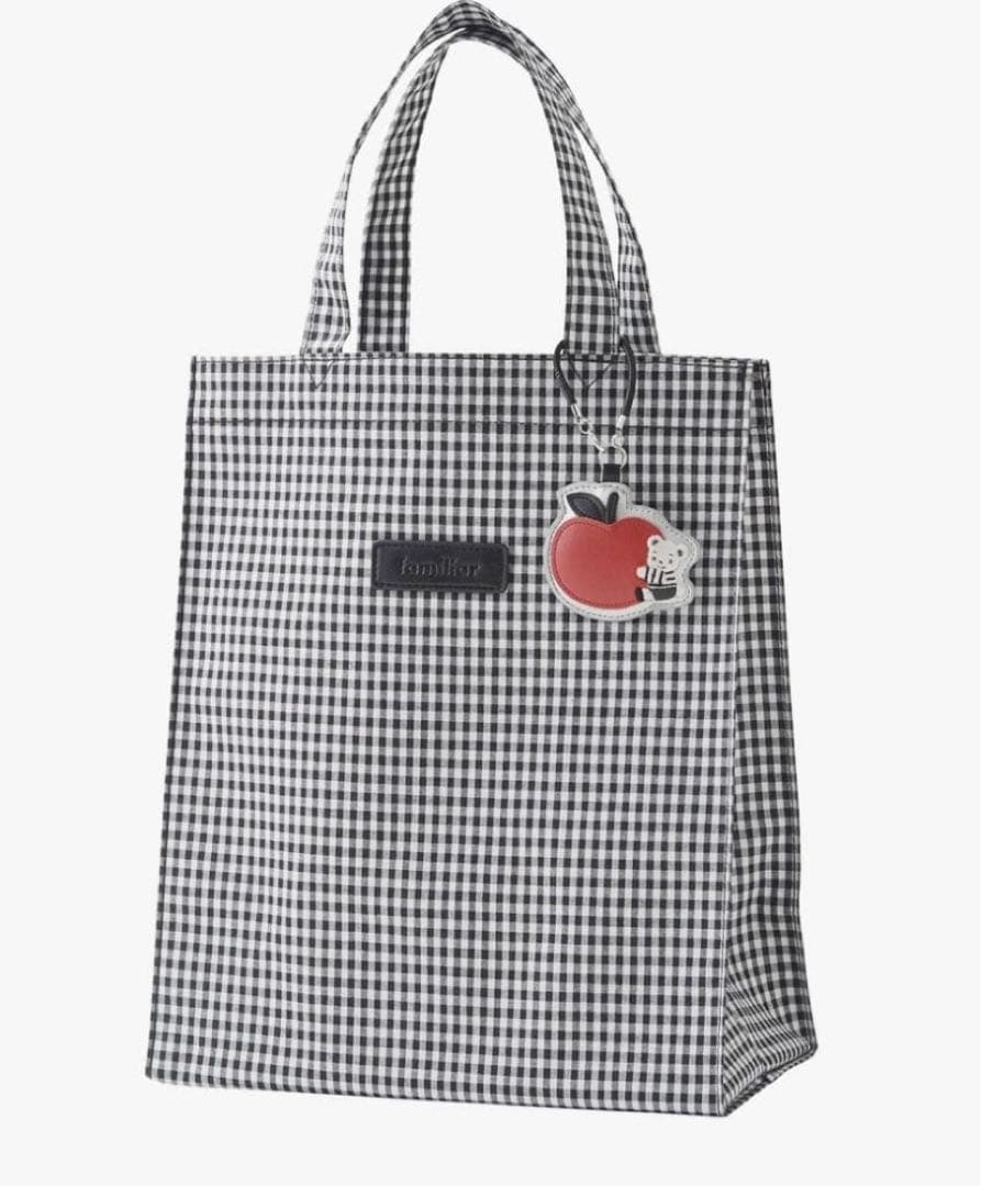 ファミリア　トートバッグ　ギンガムチェック　新品