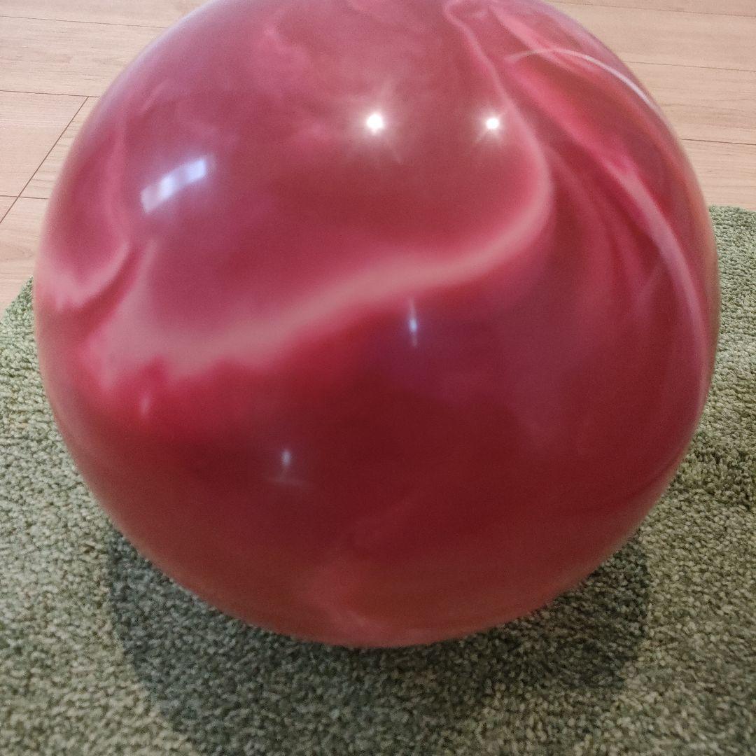 ROUND1 ライトレッド ボウリングボールとケース ONEPIECEチョッパー