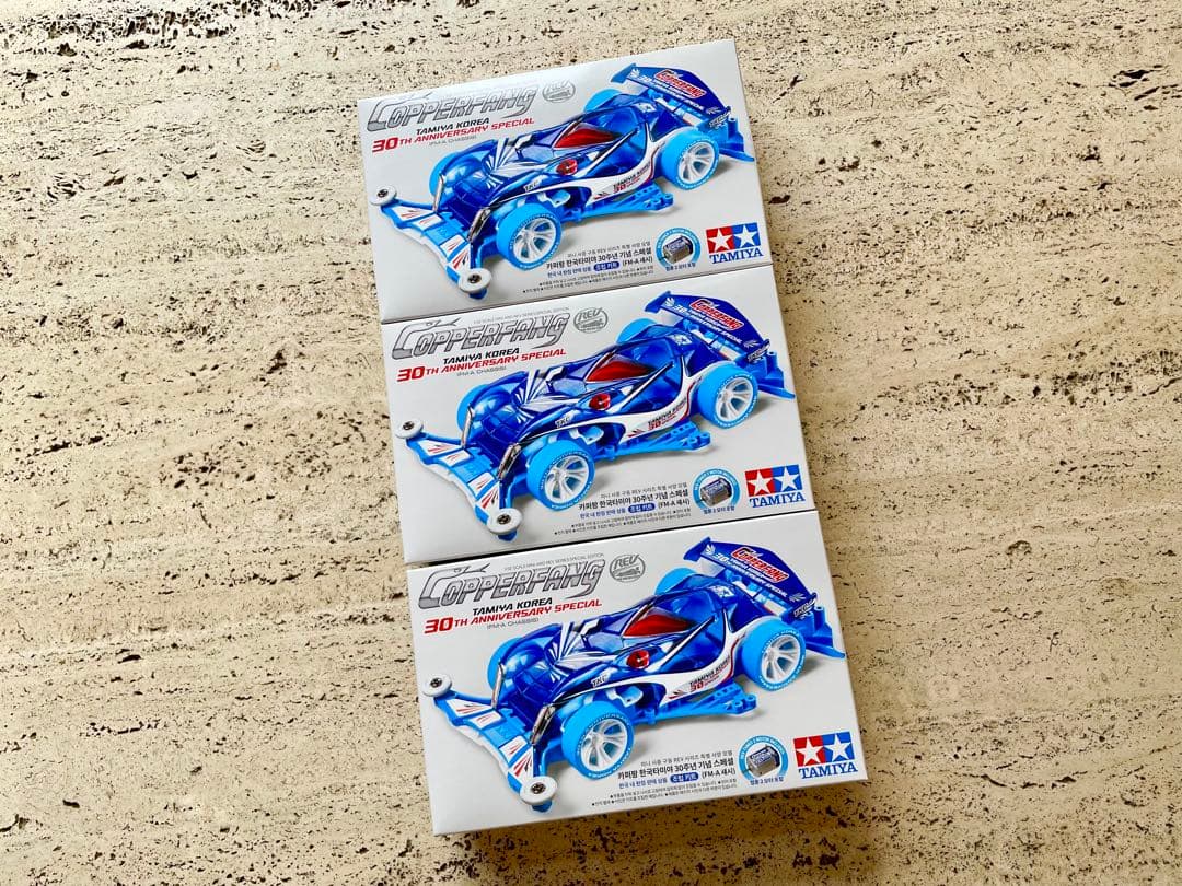 即日発送✧TAMIYA×韓国TKC30周年記念ミニ四駆 カッパーファング3台
