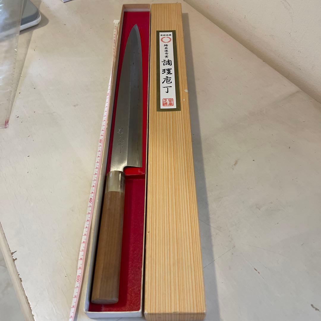 柳刃包丁 刺身包丁　360mm 安来鋼　青紙１号　一尺2寸 最後の１本